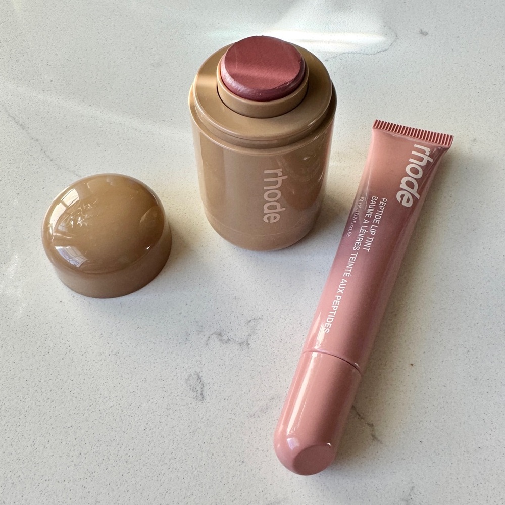 Rhode Skin Sleepy Girl Pocket Blush / Toast Peptide Lip Tint Duo